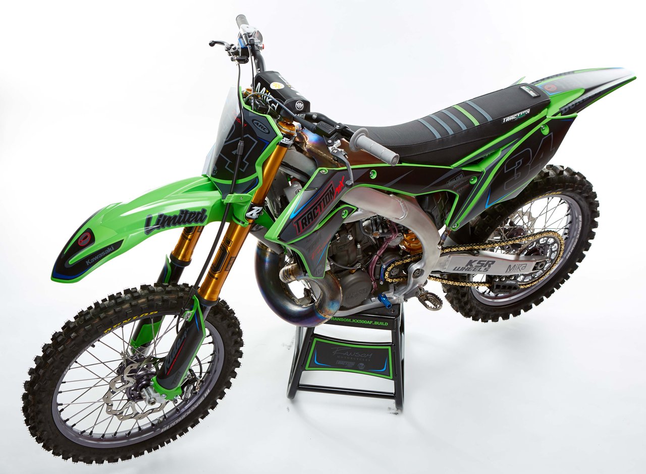 Work of Art Ransom Kawasaki KX500 Aluminum Frame Bike Build